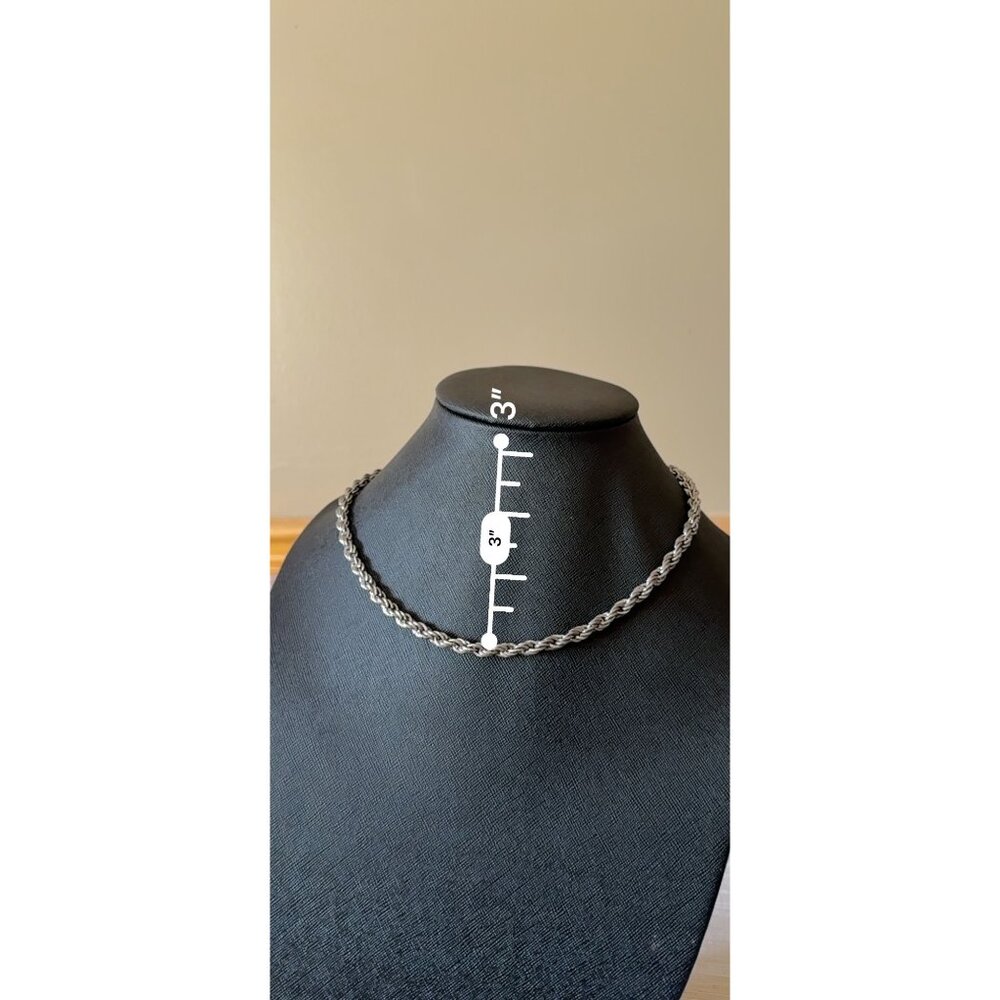 14k Gold Plated Rope Chain Necklace Classic Twist No Solid Gold - Picture 10 of 10